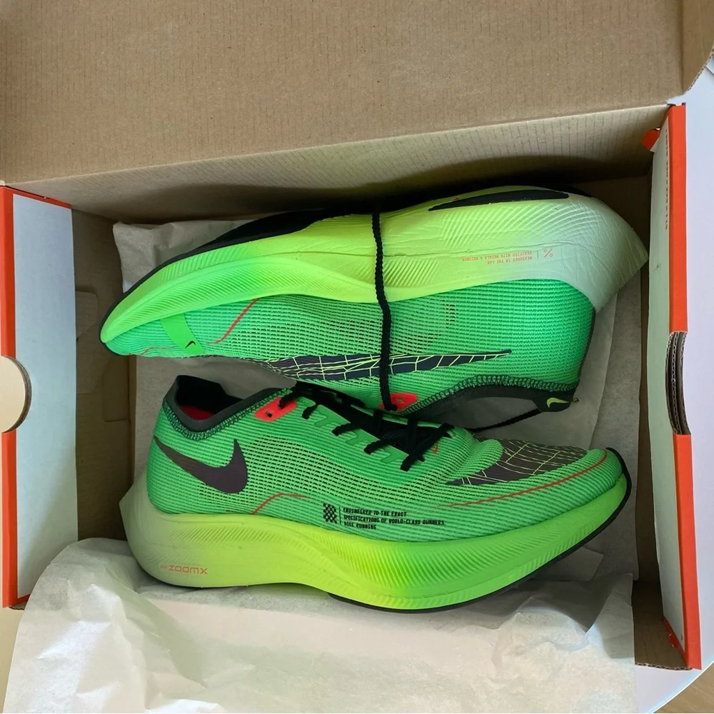 Nike ZoomMX Vaporfly Next% 2 Scream Green/Black Size 9 (DZ4779 304)